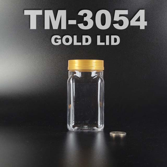 pet bottle 300ml with gold lid